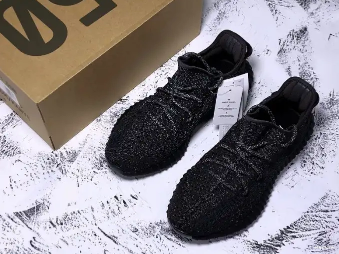 Yeezy 350 FU9007 Black Static - Adidas (Reflective) Boost V2 0621